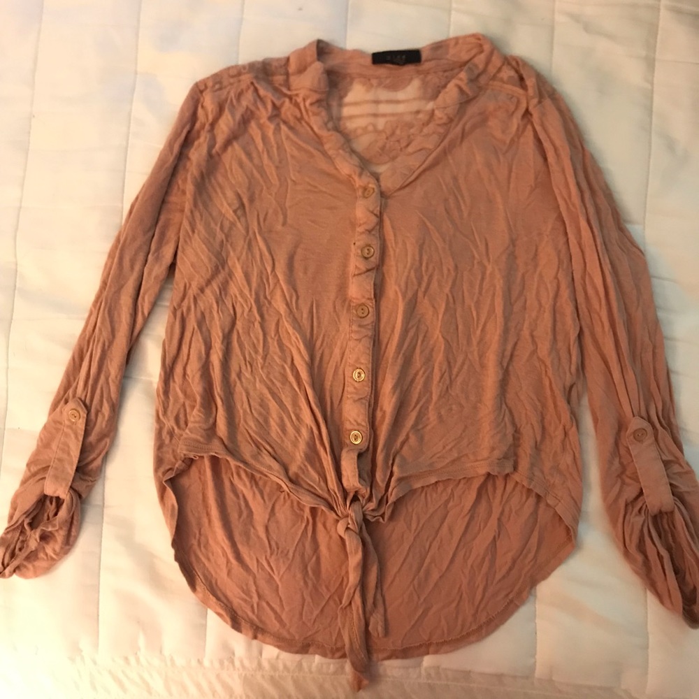 Tie front top